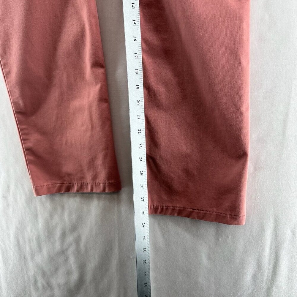 Lee Pants Women's Size 8 Coral High Rise Straight Leg Wrinkle Free Chino Casual - Picture 11 of 12